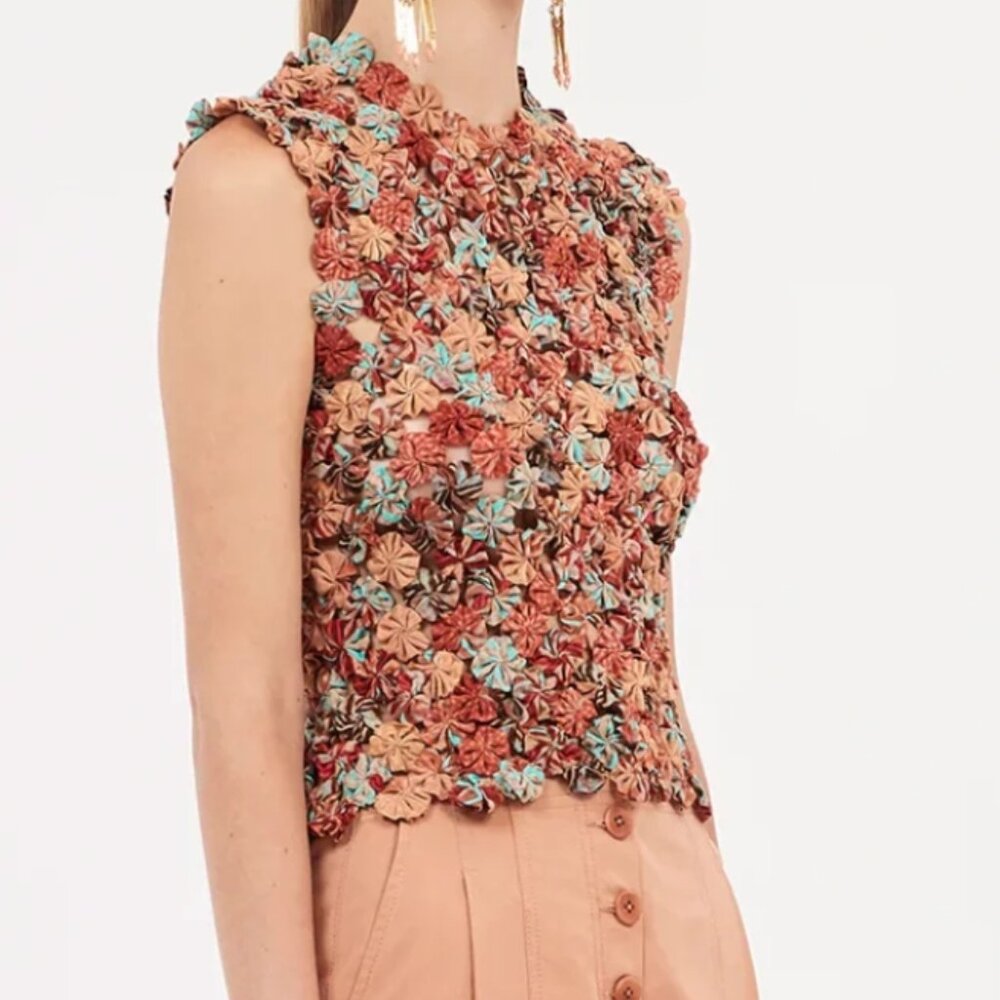 NWOT ULLA JOHNSON Matilda Top in Mariposa M $757 - Picture 5 of 9